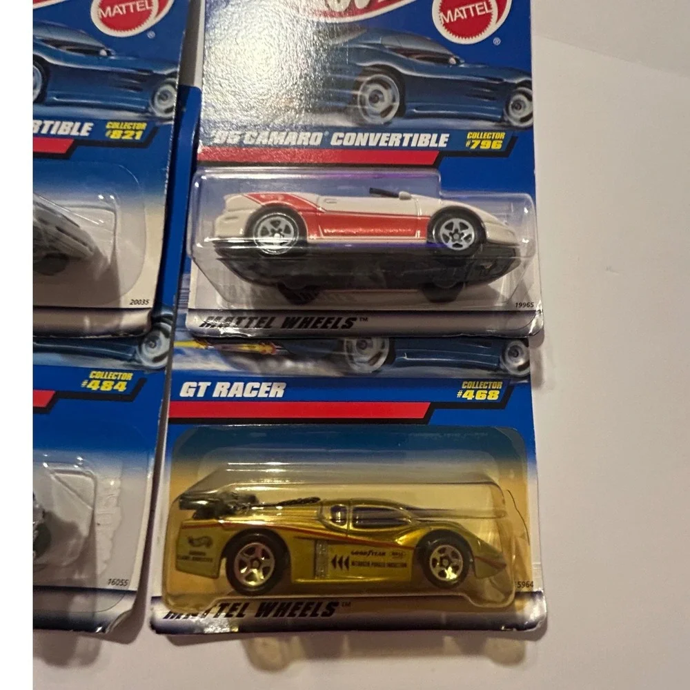 Hot Wheels VTG 90s Diecast Car Lot 96 Mustang 95 Camaro Grizzlor GT Racer 4pk